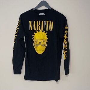 Naruto Shippuden Long‎ Sleeve T-Shirt. Size Medium Black